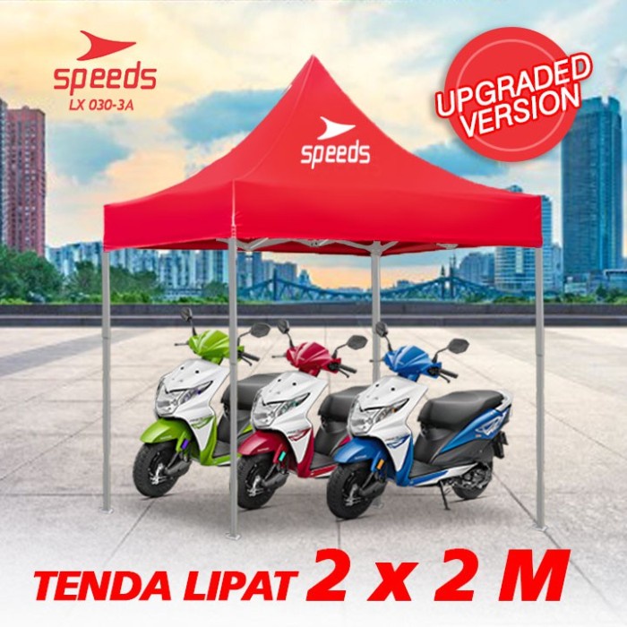Tenda Camping Tenda Lipat Otomatis Pameran Bazar Dagang Gazebo - 2X2 M