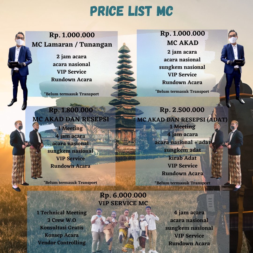 JASA MC | MC LAMARAN | MC WEDDING | MC PERNIKAHAN | MC ACARA | HOST | PEMBAWA ACARA
