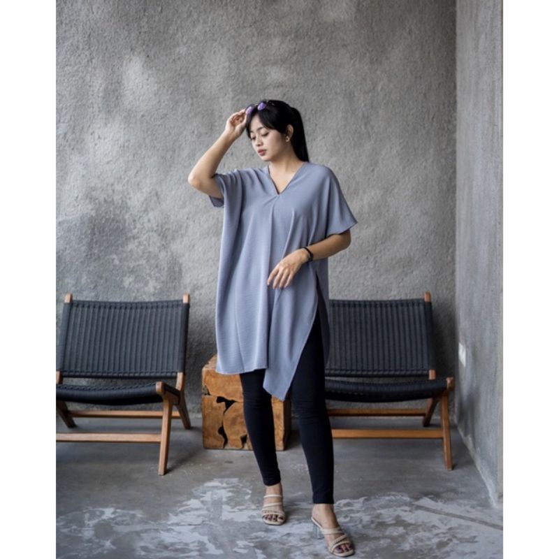 LONG SQUARE NAGITA CRINKLE AIRFLOW | NAGITA LONG SQUARE CRINGKEL AIR FLOW NINA LONG SQUARE | ATASAN NAGITA TUNIK WANITA CRINGKEL PREMIUM /  ATASAN KRINGKLE / NAGITA SQUARE / BAJU KALONG NAGITA