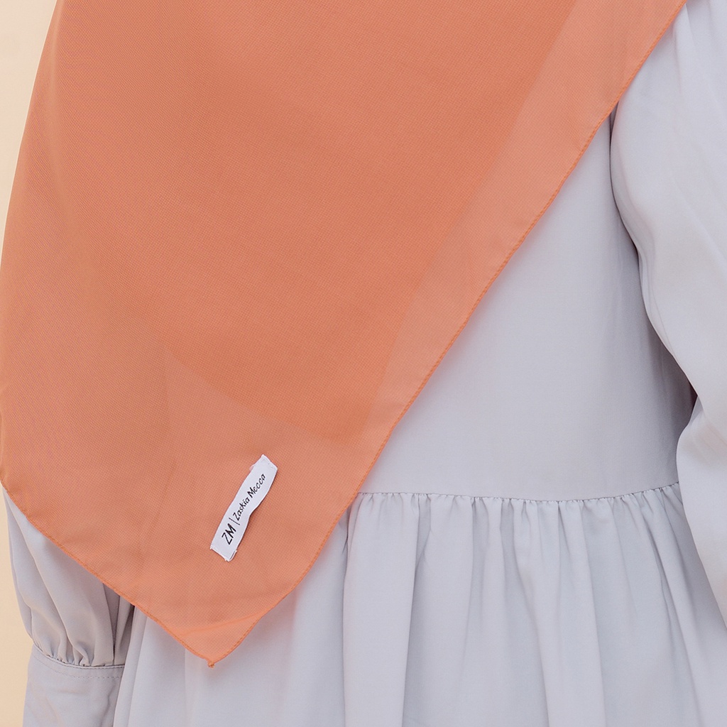 ZM Zaskia Mecca - Hijab Syari Bellsa Autumn Walnut Kerudung Segi Empat