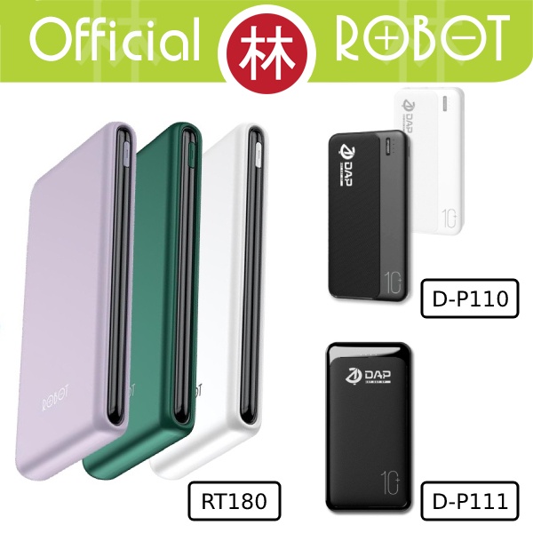 Robot RT180 10000mAh Dual Input Type-C &amp; Micro USB Power bank DAP Olike Rexi