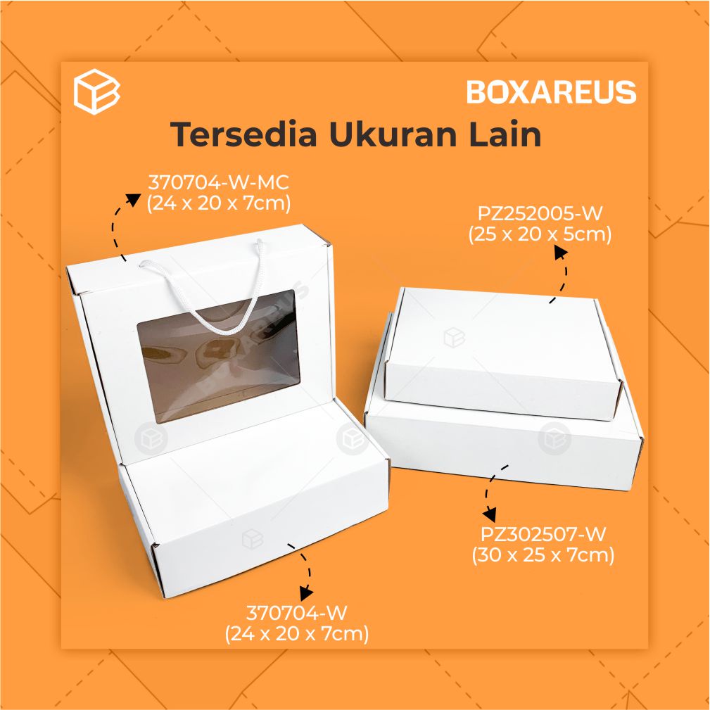 Box, Kemasan, Packaging, Dus, Souvenir Box, Gift Box - 370704 White (10pc)