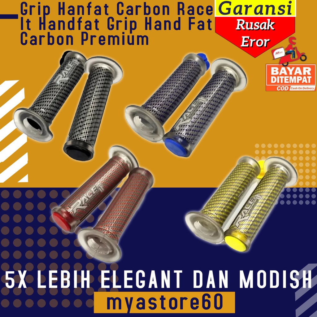 Hand Grip Hanfat Pegangan Handle Race It Handfat Handgrip Hand Fat Carbon Premium UNIVERSAL