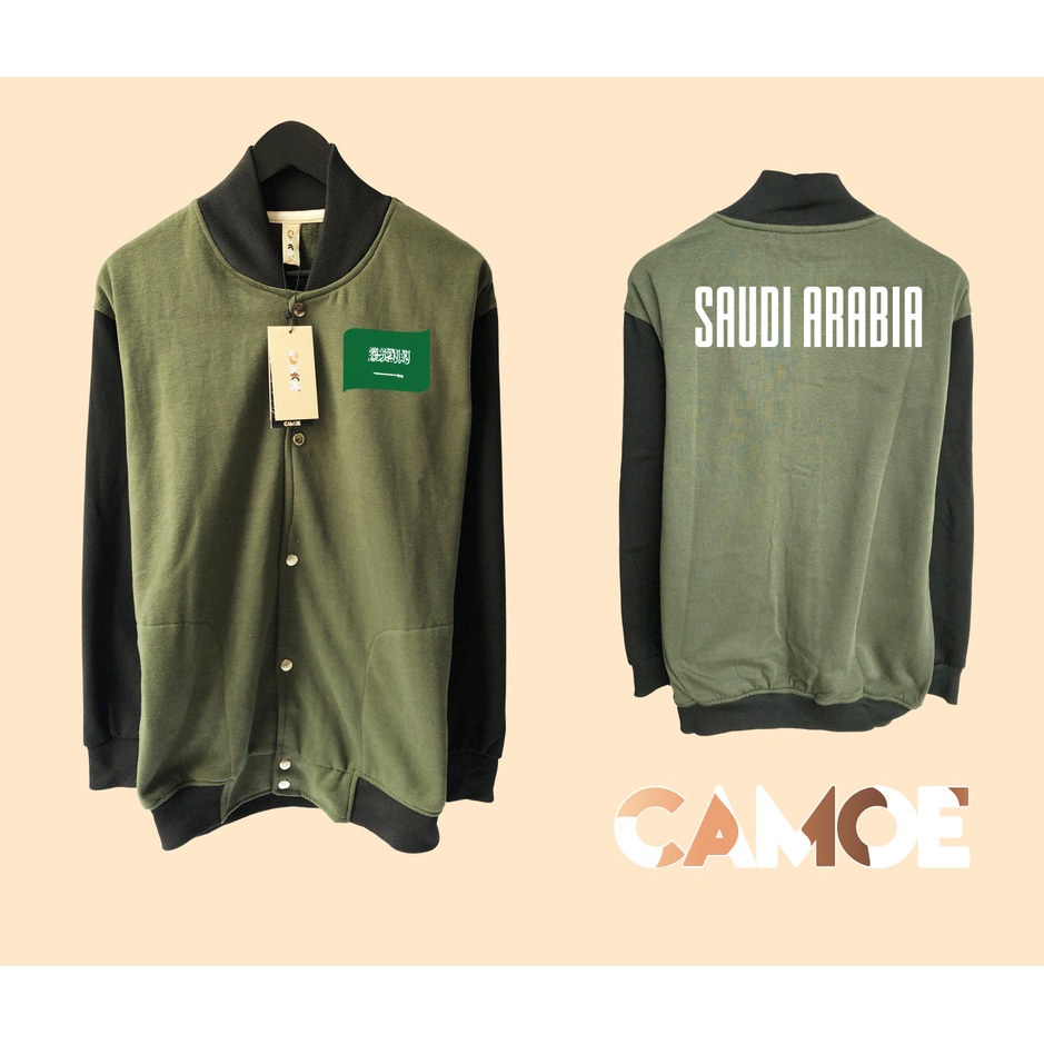 Jaket Baseball Varsity World Cup Piala Dunia bendera Saudi Arabia