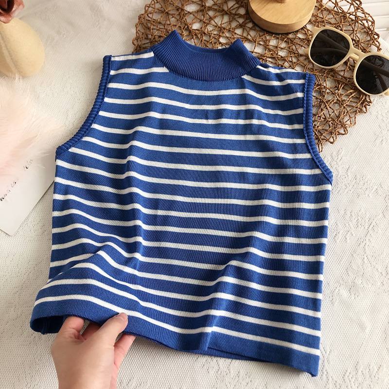 TurtleNeckTanktopRajut/Tanktopsalurkerahtinggi/rajutwanita/Inner