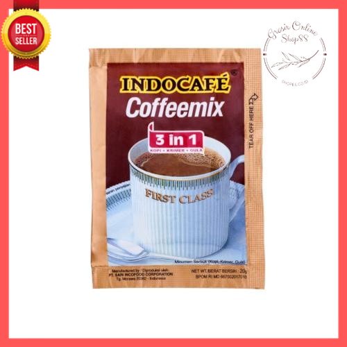 GOS -F411- [ 1 Sachet ] INDOCAFE COFFEE MIX 3 IN 1 20g