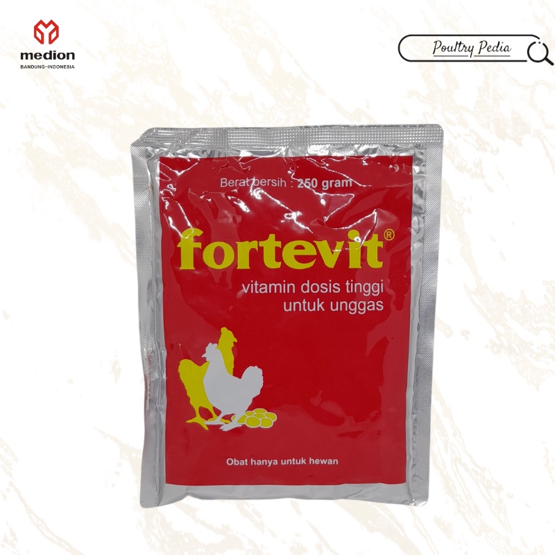 Fortevit 250 gr Medion Vitamin Ayam Unggas Dosis Tinggi