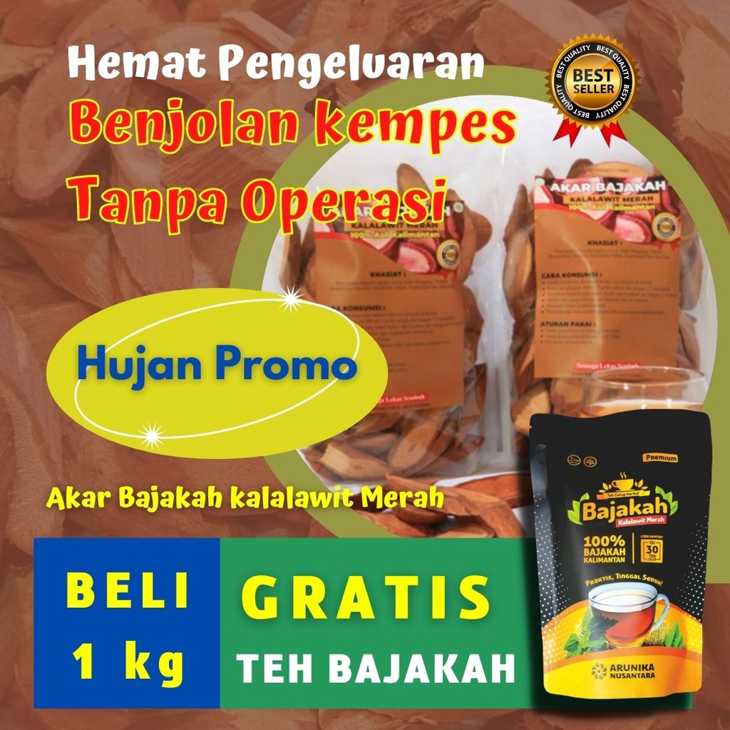 

HUJAN PROMO Akar Bajakah Kalalawit Merah Gratis Teh Bajakah Asli Kalimantan 100 %