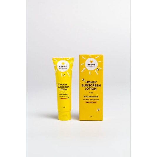 Beeme Honey Sunscreen Lotion Niacinamide SPF50+++ - Tabir Surya
