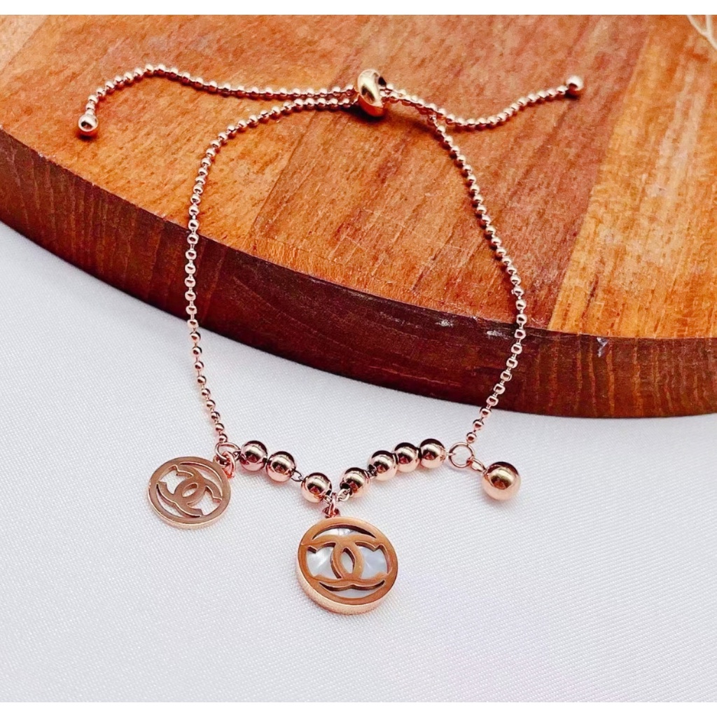 Gelang Titanium Biji Bola Terbaru Permata Perhiasan Fashion  369 3279