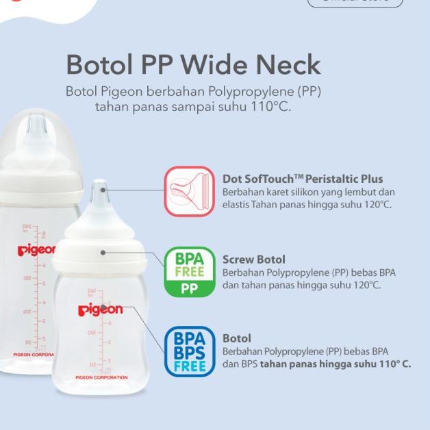 Pigeon Botol Pp Wide Neck 160 Ml W/ P