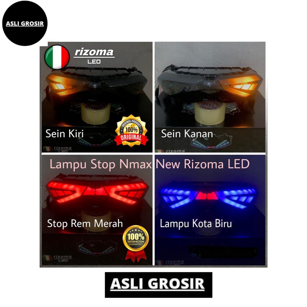 Lampu Belakang Stoplamp Yamaha Nmax New 2020 Rizoma LED Racing Merah Biru