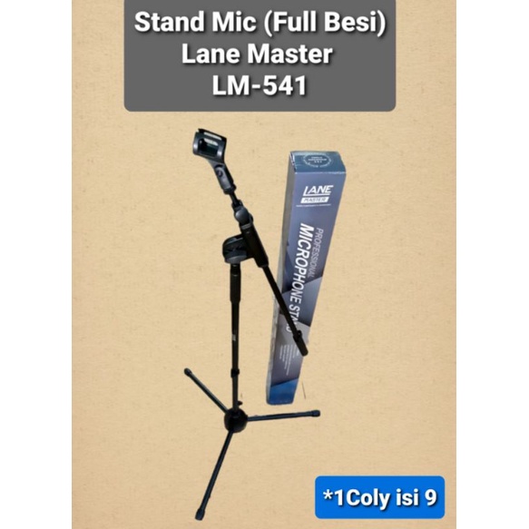 stand mic panjang lane master full besi