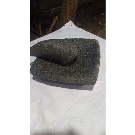 COBEK KOTAK BATU ASLI 20CM GARANSI