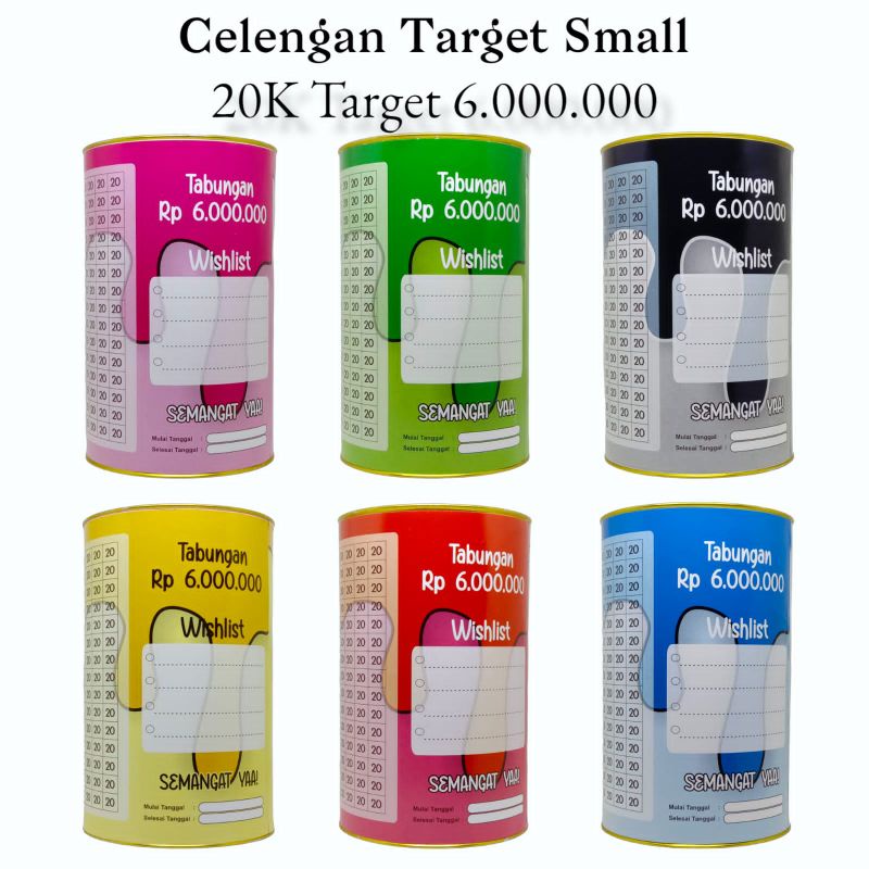 Celengan Target Murah BukaTutup Celengan Target Permanen Celengan Tabungan Target Celengan Anak-20k GET 6JT