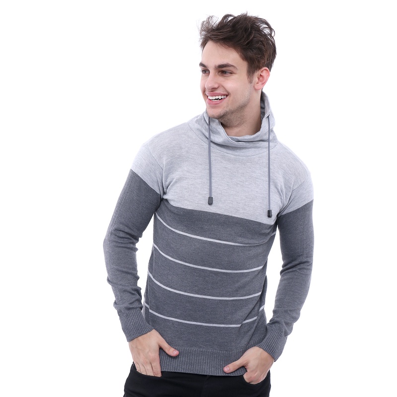 Sweater Pria Motif Turtle Neck / Sweater Kerah Tinggi - Bahan Rajut (COMB)