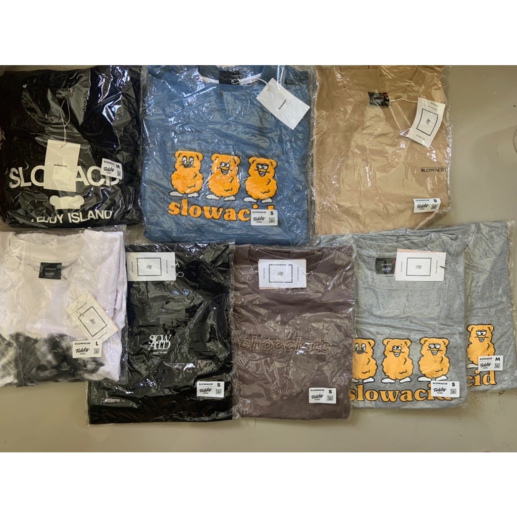 Ready Stock Baju Kaos Tshirt & photocard PC Slowacid Autumn R4 NCT 127