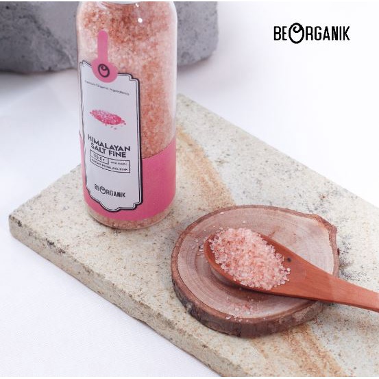 Himalayan Salt Fine BEORGANIK - Garam Himalaya Pink 320 &amp; 110 gram - Garam Murni Tinggi Mineral Original 100% Beorganic Be Organik