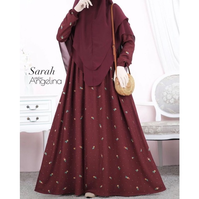 Pesanan Sarah maroon cactus XS atelier angelina