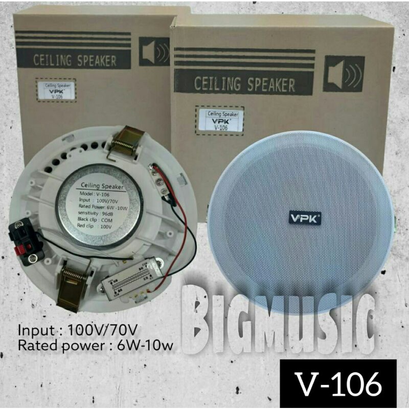 Speaker Ceeling VPK V106 Original 6 inch Speaker Plafon VPK V 106