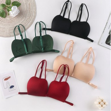TGM - TK005 Bra Tali Wanita Cup Apple Apel Tanpa Kawat Model Kait Depan Sexy Elastis Pakaian Dalam Wanita Murah Import