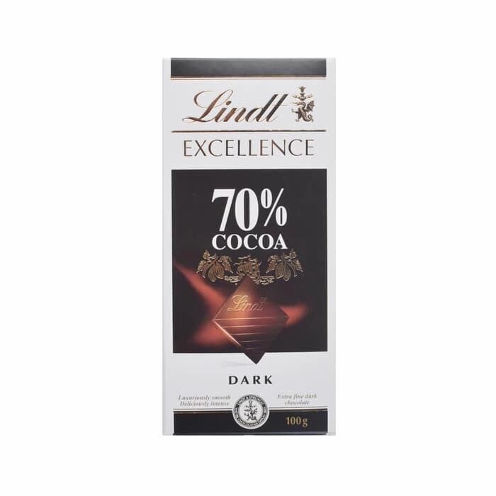 

Lindt Dark Chocolate 70% Dark Chocolate / Coklat Healthy Brain Booster