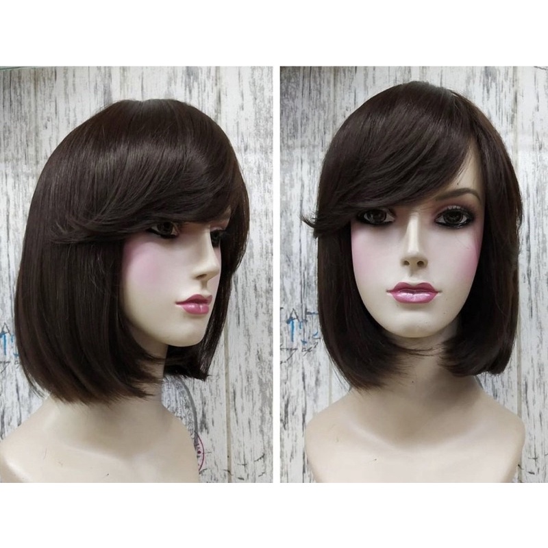 RAMBUT PALSU WIG WANITA PENDEK BOB LURUS NATURAL preloved