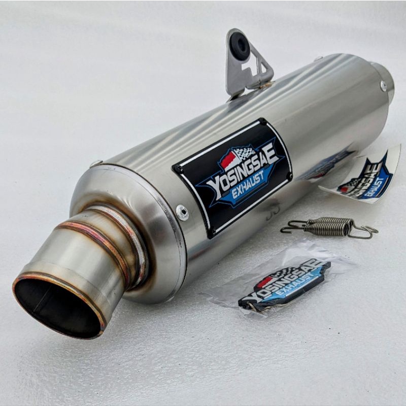 silincer knalpot YOSINGSAE inlet 50/51m silencer only bulat jenong knalpot racing
