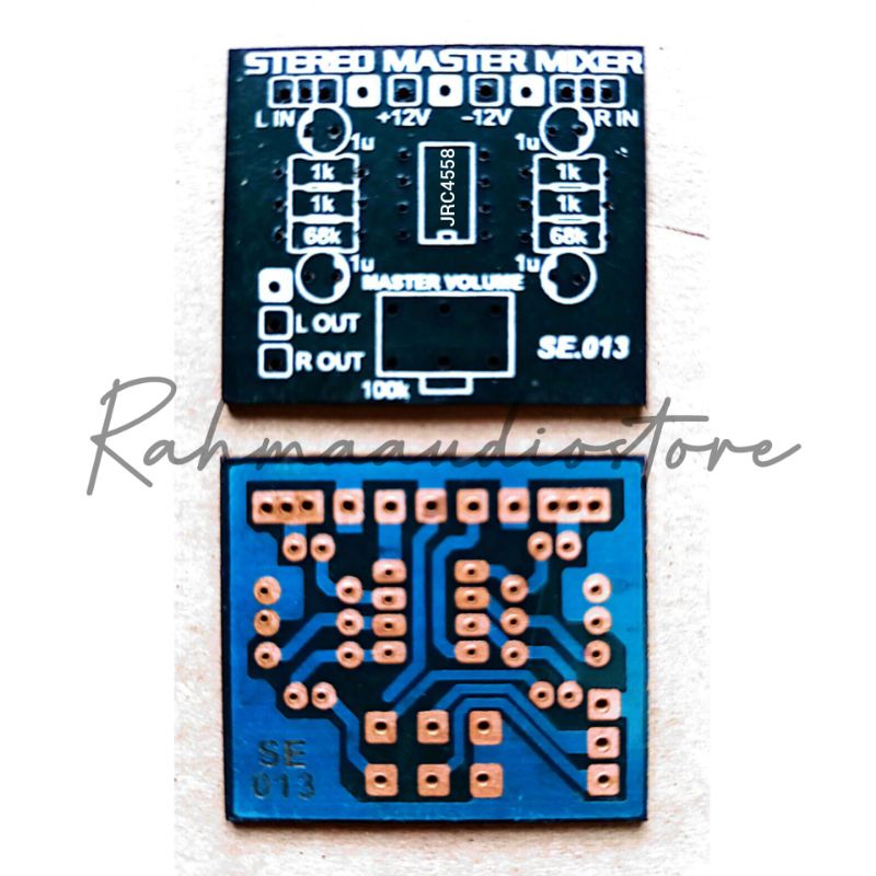 PCB MASTER MIXER 1 POT STEREO 3,5x4 cm
