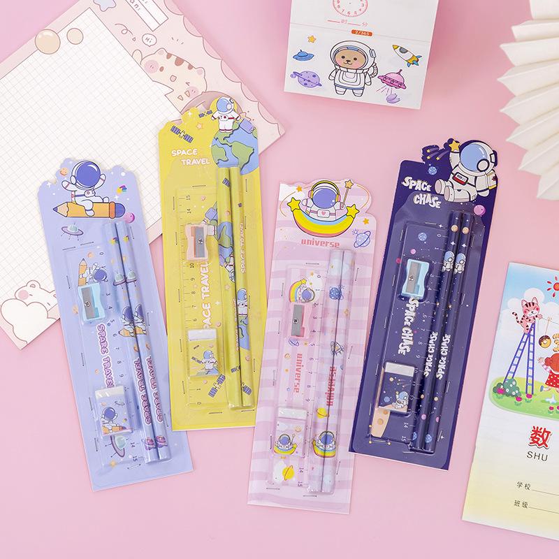 

ozozshop - Stationary Set Seri Astronout 5 in 1 #ST005 / Alat Tulis Anak Lucu / Souvenir Kado Ulang Tahun