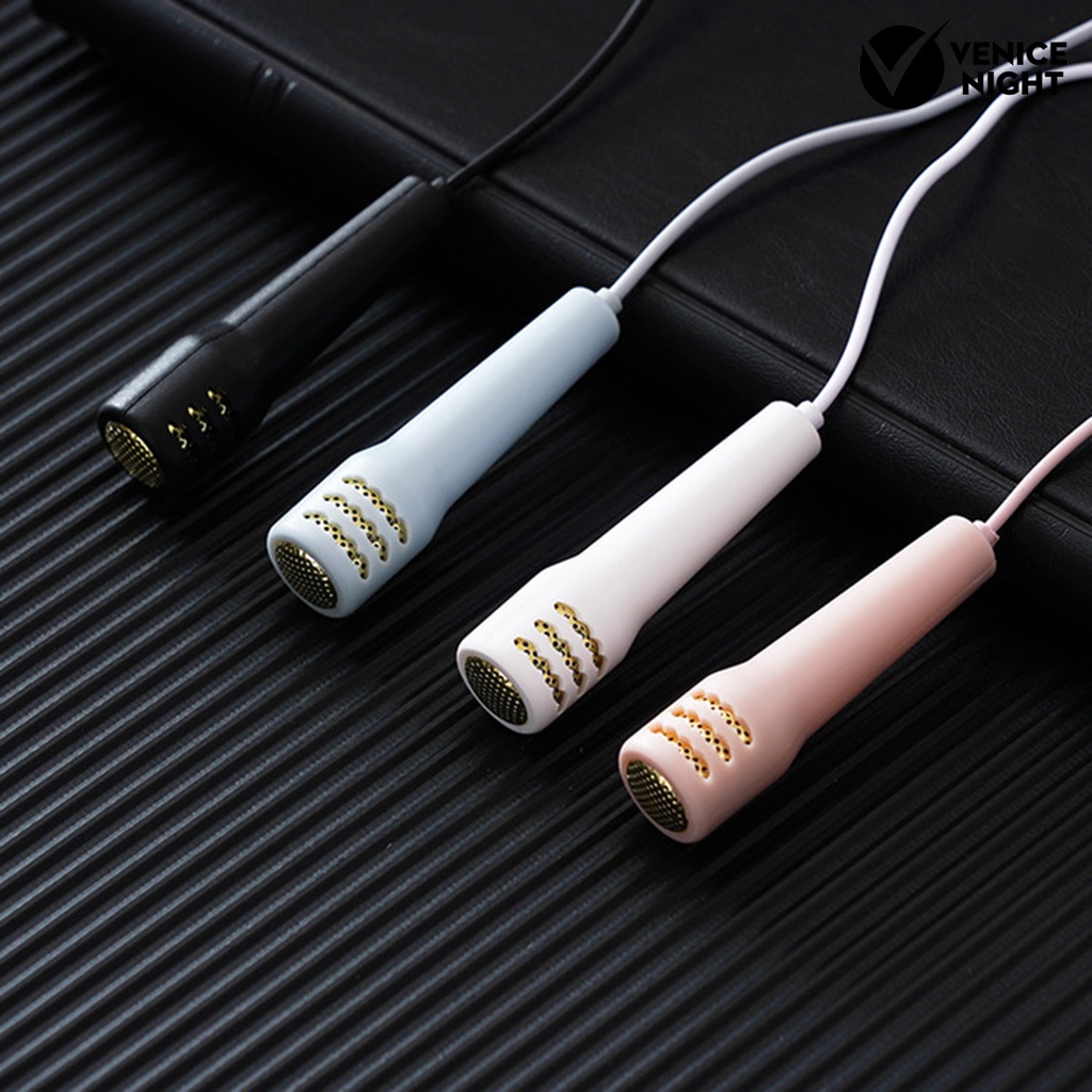 (VNEP) (Berkabel) Earbud Praktis Super Kualitas Suara 1.2m 3.5mm Mini In-ear Earphone Bergaya dengan Mikrofon untuk Karaoke