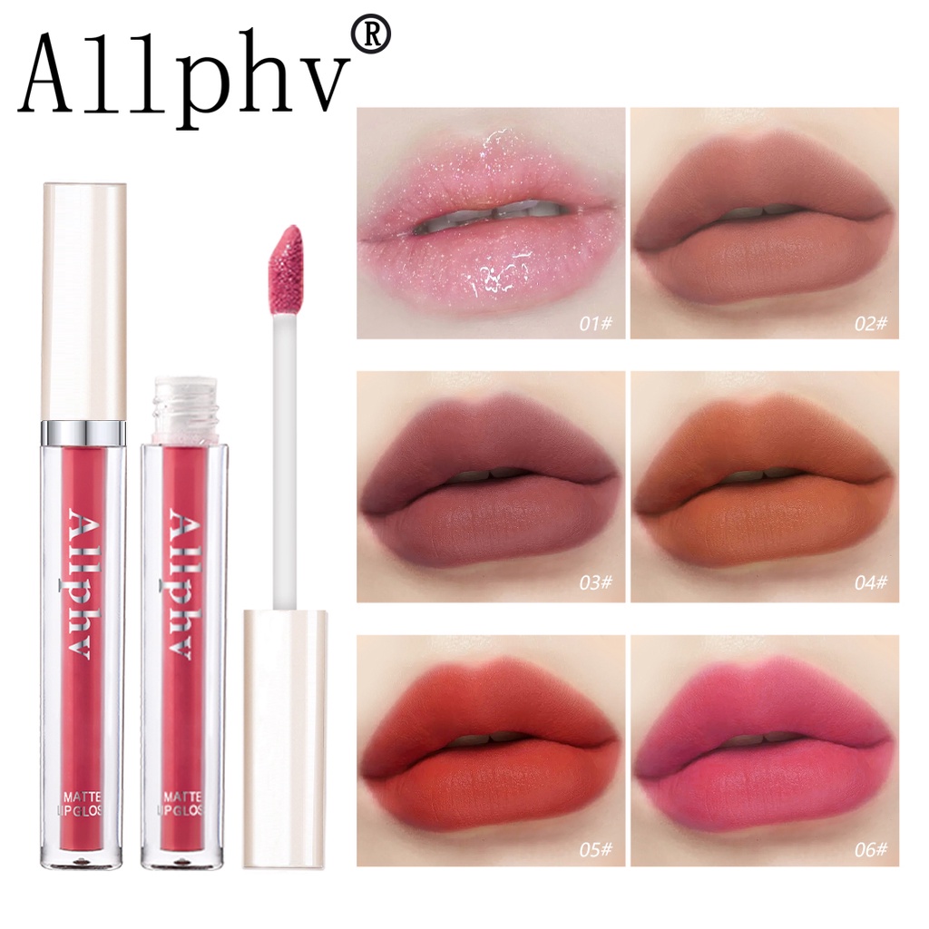 【NEW READY】Allphv Matte Liquid Lipstick/Lip Gloss Tahan air Lipstick/ tahan keringat Lipstick/ tahan lama Lipstick/ pelembab Lipstick