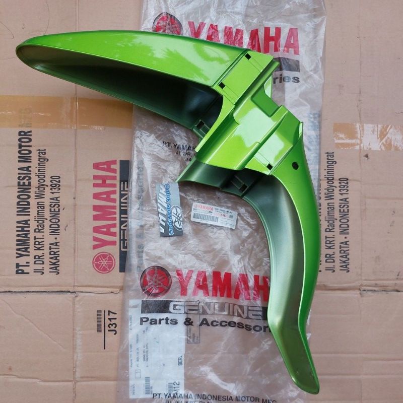 Spakbor Slebor Depan Hijau Jupiter Z Lama Burhan Original Genuine Yamaha 5TP-F1511-00-P7