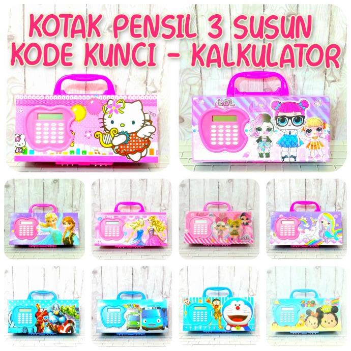 

Discount Kotak Pensil 3 susun Kode Kunci ada Kalkulator Motif kartun LOL Kitty - LITTLE PONY /ALAT TULIS AESTHETIC/ALAT TULIS SEKOLAH/ALAT TULIS SET/ALAT TULIS LENGKAP/ALAT TULIS ANAK/ALAT TULIS LUCU