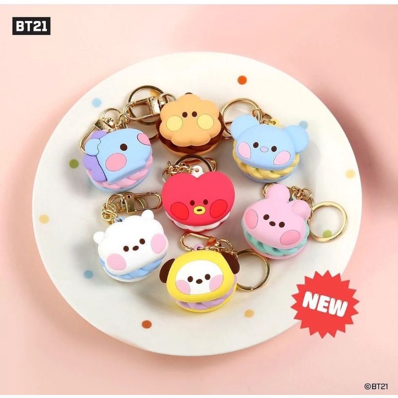 [DP PO] BT21 MININI MACARON KEYRING