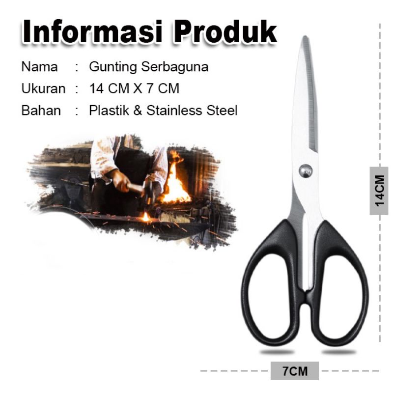 

Gunting Stainless Gunting Kertas Pemotong Kertas Gunting Serbaguna Scissors