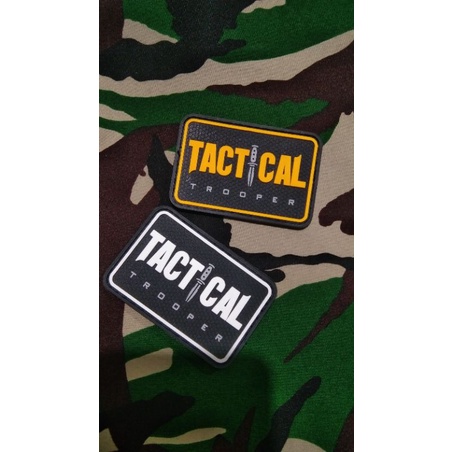 patch RUBBER LOGO TACTICAL /asesor topi tas tempelan perekat