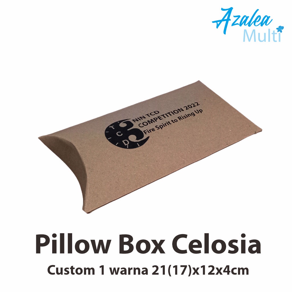 

Pillow Box Celosia Custom 1 warna 21(17)x12x4cm / Kotak Kado / Kotak Souvenir / Kemasan Souvenir