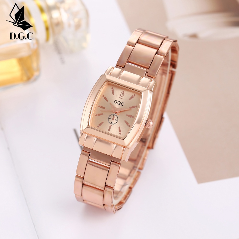 Jam Tangan Couple ✅ Analog Strap Stainless Steel Casual Quartz Wanita Pria Wanita Fashion Import C102