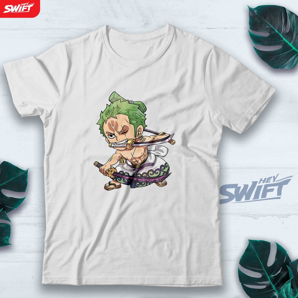 KAOS Roronoa Zoro One Piece Wano Country santoryu anime TSHIRT BAJU DISTRO