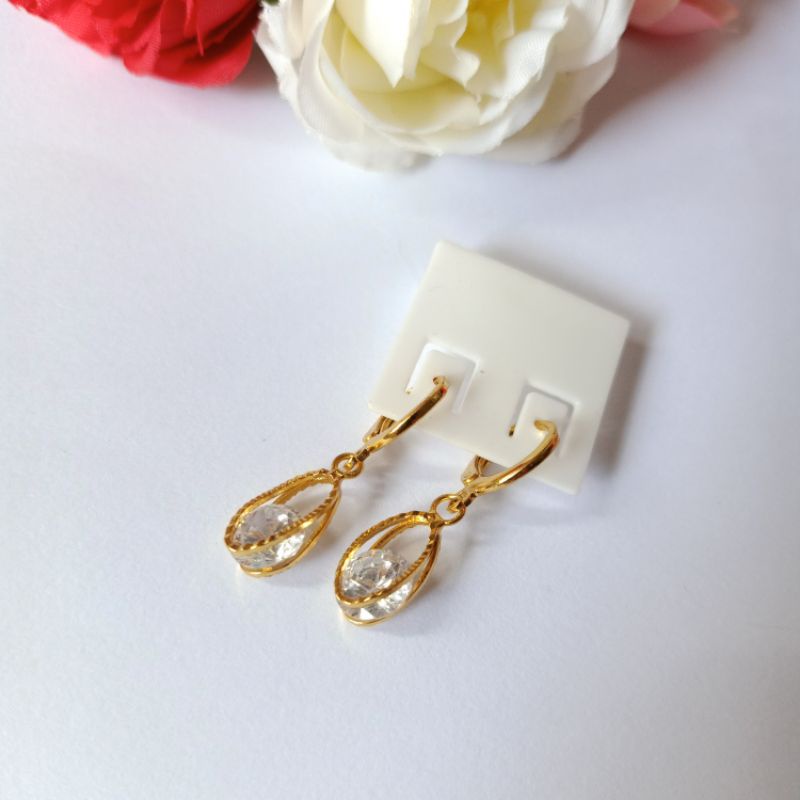 Anting xuping lapis emas wanita