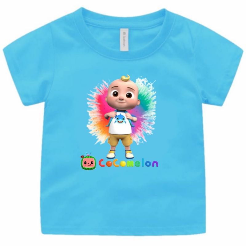 BAJU KAOS ANAK COCOMELON LAKI-LAKI/PEREMPUAN 1-12 TAHUN UKURAN S,M,L,XL,XXL,XXXL