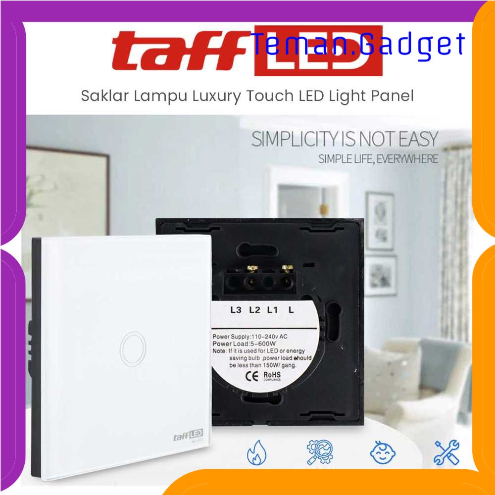 TG-LMP TaffLED Saklar Lampu Luxury Touch LED Light Panel - AO-001