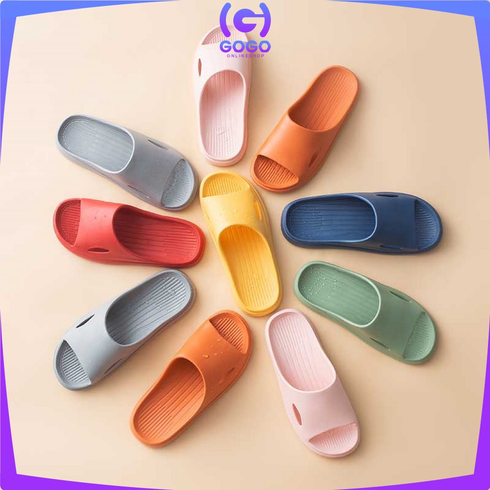 GOGO-S53 Sandal Rumah Slipper Wanita Selop EVA Empuk / Sendal Kamar Mandi Rumahan Sandals Unisex Slip On Jelly