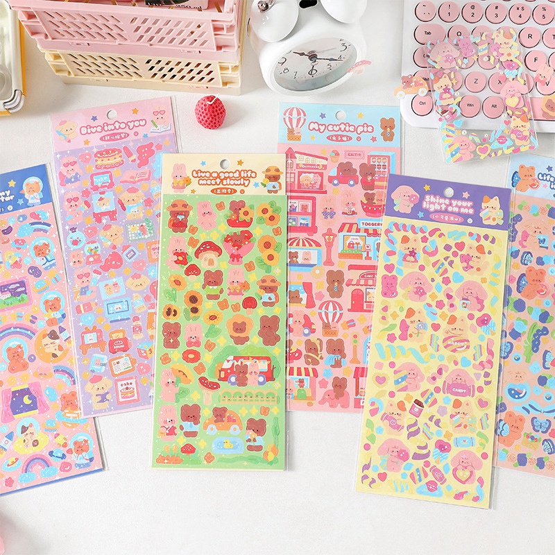 

My Cutie Pie Diary Deco Stickers / Stiker Lucu tema binatang