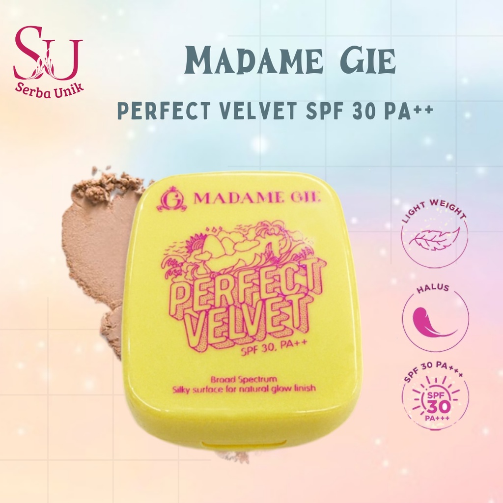 Madame Gie Perfect Velvet SPF 30PA++ Two Way Cake | Bedak Padat