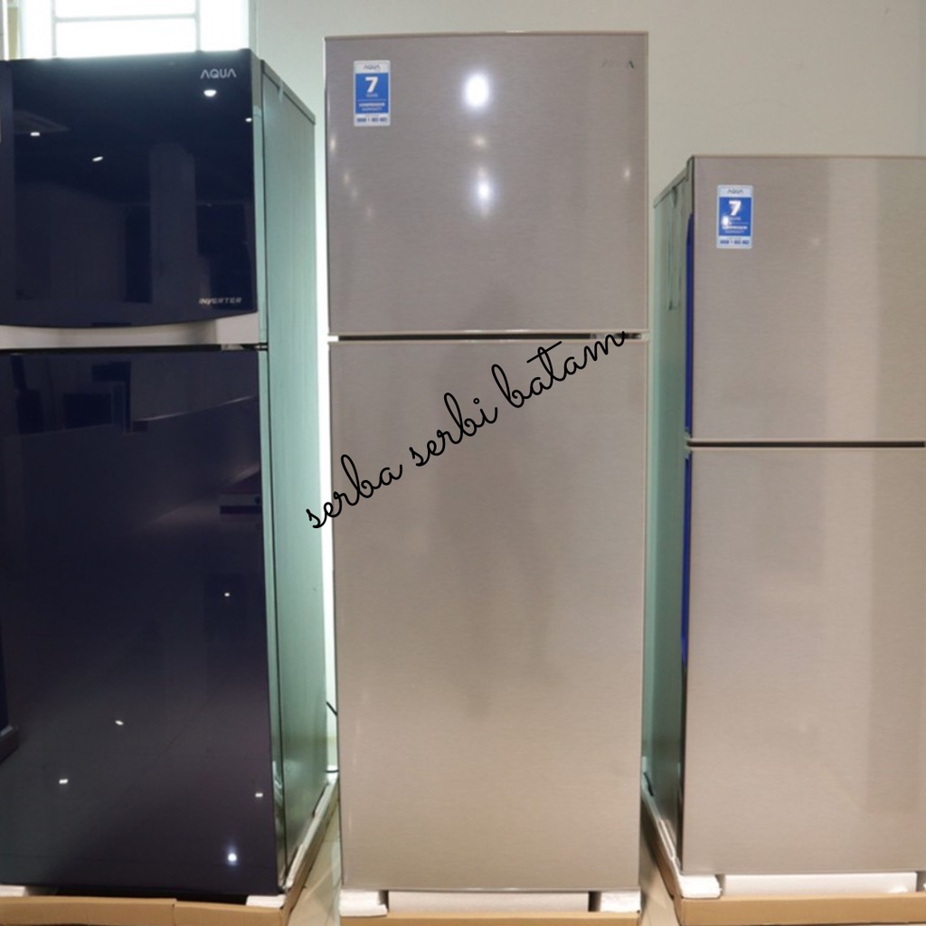 KULKAS 2 PINTU 225 L AQUA AQR-D261 DS / LS AQRD 261 AQR D 261 BATAM