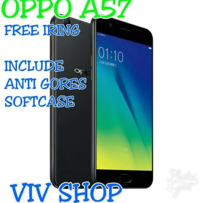 T0P HANDPHONE OPPO A57 NEW RAM3/32GB GARANSI RESMI OPPO NICE