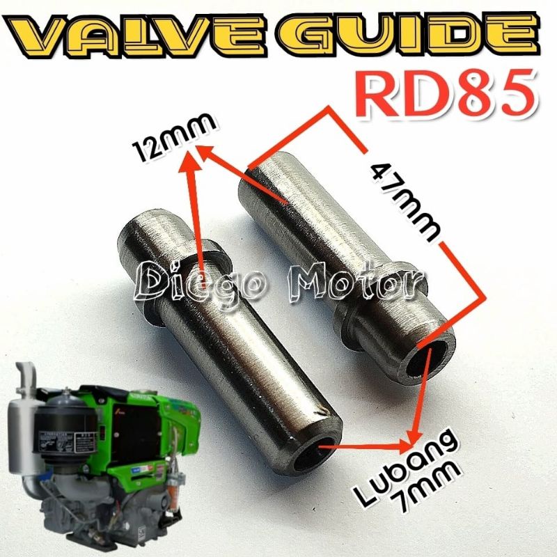 RD75 RD85 Valve Guide Bosh Botolan Klep Mesin Diesel Kubota Traktor