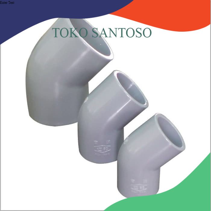 Jual fitting pipa pvc 45 derajat elbow knee keni AW merk rucika 1-2,5"
